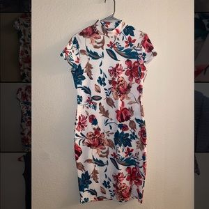 Woman’s floral dress